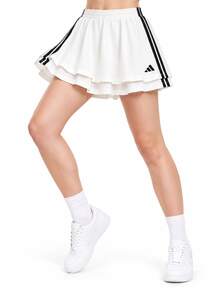 Adidas Clover New Women's Energetic And Lightweight Layered Tennis Skirt (Mini) - White - View 2