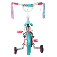 THE BABY SHOP Bicicleta Infantil Rodada 12 con Ruedas de Entrenamiento y Asiento Ajustable Unibike para Niños 4-6 Años - Rosa - Ver 8