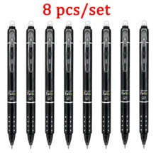8-Pack Erasable Gel Pens, 6 Color Assorted Retractable Pens, Smooth Writing Refillable Pens With Eraser Tip For Students, School, Office, Note Taking, Journaling, Homework & Everyday Writing - Multiple Styles - View 14