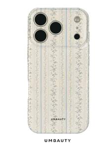 UMBAUTY 1pc Striped Floral Pattern Design, Compatible With Phone 18 Pro Max, Fits Apple 18/17/16/15/14/13/12/11 Pro Max/Plus/Mini 17e, Full Coverage High-Definition Printed Soft Shell Phone Case, Screen/Lens Raised Protection, Unisex, Ideal Gift For Girlfriend On Halloween, Valentine's Day, Easter, Wedding Season And Birthday - Multicolor - View 1
