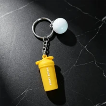 Mini Sports Shaker Bottle Keychain, Cute Silicone Water Cup Charm Key Ring, Fashion Bag Pendant Accessory For Women Gift Decor - Multicolor - View 7