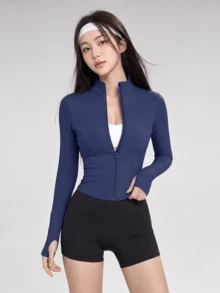 Women Jackets - Navy Blue - View 8