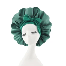 Premium Satin Silk Sleep Cap, Soft Lightweight Breathable, Suitable For Curly Hair, Braids, Dreadlocks And Long Hair, Anti-Frizz, Perfect For Sleep, Home And Travel - A - View 16