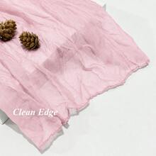 60pcs Light Pink Cheesecloth Napkins, Soft Crinkled Gauze Dinner Napkins, Bohemian Rustic Style Semi-Sheer Cheesecloth Table Napkins, Reusable And Washable Cloth Napkins, Suitable For Weddings, Receptions, Bridal Showers, Baby Showers, Birthday Parties, Holidays And Home Decor - View 6