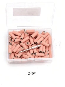 1 Box Mini Pink Nail Filing Strips, Suitable For Nail Drills, Small Size, Grit 180#, 240#, Suitable For Acrylic Nails And Gel Nails - وردي - مشاهدة 5