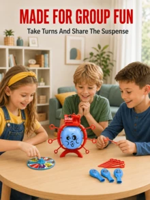 Mr Boom Bursting Balloon Game,Inflatable Balloon Bomb Party Game For Kids And Adults,Tool Free Assembly Spinner Roulette Push Stick Lucky Draw Game,Fun Tension Game For Party Game Night Sleepover,Gift For Kids Birthday Christmas,Party Games - Multicolor - View 12