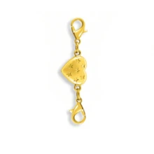 Fashion Alloy Magnetic Clasp Converter, Heart-Shaped Lobster Claw Design, Suitable For Necklaces And Bracelets, Gold And Silver, Charming Jewelry Clasp, Accessory Connector - Heart With Stars - View 11