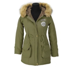 Women Winter Coats - Green - View 7