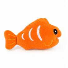 1pc New Cat Toy Clownfish Kitten Toy Durable Chew Toy Self-Entertainment Boredom Relief Squeaky Interactive Cat Toy - Multicolor - View 14