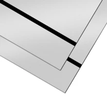 4pcs 12''x8'' Customized Personalized Signs For Home Office (Mirror Silver Panel Carved Black) - Black - View 11