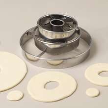 1pc/3pcs Doughnut Cutter, Stainless Steel Dough Cutting Mold, Durable Stainless Steel Doughnut Mold For Home Kitchen Accessories - Perfect For Making Your Own Doughnuts - View 4
