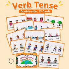 Lachilly Children's English Tense Flashcards, Double-Sided Learning Cards, Educational English Learning Toy, Interactive Learning Supplies - CA042 Learning Cards - View 11