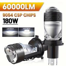 Heyword 1pc/2pcs H4 Lens Universal LED Headlight, Suitable For Cars And Motorcycles, Fish Eye Light, High/Low Beam, 12-24V - 6000K Cold White - View 9