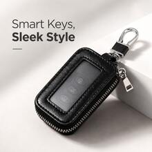 Transparent Window Key Pouch, Universal Car Remote Key Holder, Women's Home Key Bag, Waist Hanging, Business Versatile, Large Capacity, Minimalist Keychain Bag, Unisex - Multicolor - View 13