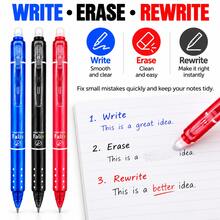 18-Piece Erasable Gel Pen Set, 3 Retractable Erasable Pens With 15 Refills, Blue Black Red Ink, Smooth Writing Refillable Pens For School Office Notes Journaling, Student Stationery Supplies(3pens + 15 Refills) - Multicolor - View 5