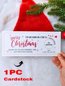 Personalized Christmas Scratch-Off Surprise Card With Envelope, Custom Name & Message Travel Reveal Card, Christmas Greeting Card,Holiday Gift Reveal,Secret Vacation Surprise,Family Couple Friend Gift,Thank You Cards For Business - Multicolor - View 18
