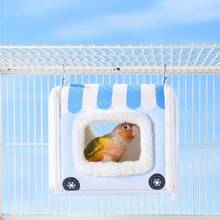 1pc Parrot Winter Cotton Nest Sleeping Bird Bed Tiger Peony Cockatiel Sun Conure Monk Parakeet Warm Bed House - View 4