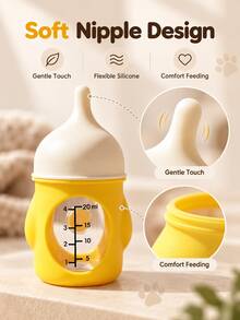 Lock Yellow 20ml Anti-Choke Pet Feeding Bottle, 0-1 Month Old Pet Nursing Feeder, Newborn Kitten And Puppy Home Nursing Feeding And Watering Tool - 20ml - View 4