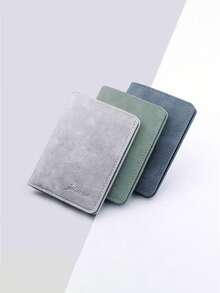 1 buah Dompet Kartu Kredit Kulit PU Ultra Tipis, Desain Kompak, Gaya Minimalis, Dompet Saku Depan, Cocok untuk Pria Menyimpan Uang Tunai, Kartu Kredit, SIM dan Lainnya - MultiWarna - View 1