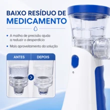 Nebulizador Portátil de Malha JSL‑W302, 3 Níveis de Névoa, Operação Silenciosa, Nebulizador para Adultos e Crianças para Cuidados Respiratórios em Casa - Visão 4