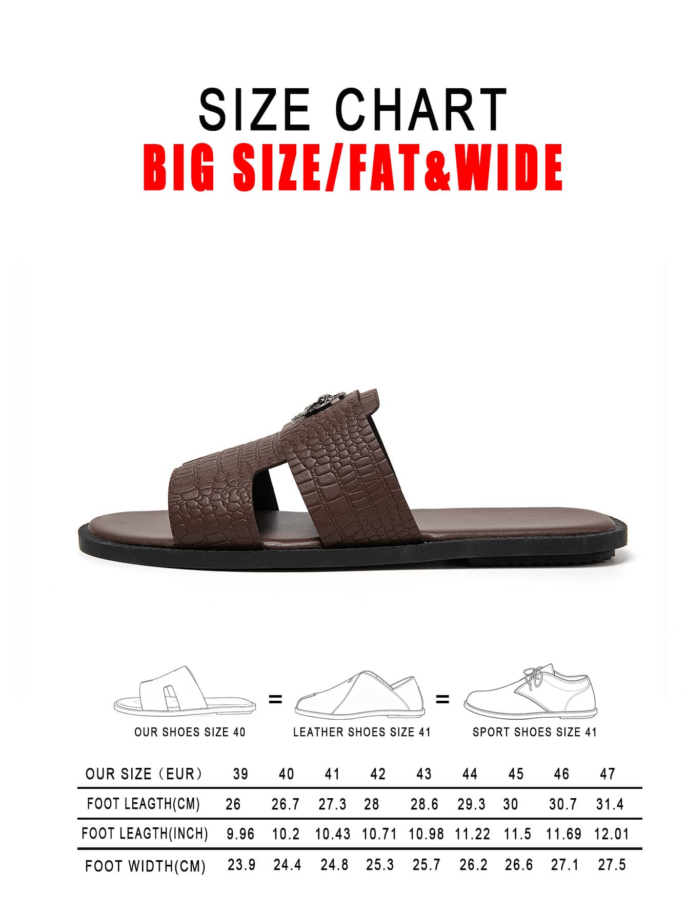 Men's Crocodile Pattern Slide Sandals With Metal Badge Design, Soft Sole, Breathable, Business Casual, Versatile Slip-On Slippers