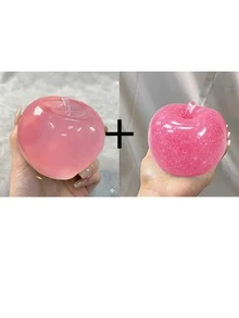 Slushy Squishy Creative Fun Slow Rebound Squeeze Toy, Green Tea, Blue Apple, Pink Apple, Red Apple, Super Soft Butter-Like Touch, Stress Relief Fingertip Toy, Back To School, Halloween - Multicolor - View 20
