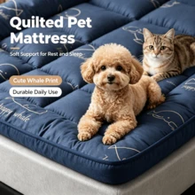 Extra Large XL Orthopedic Dog Bed, Suitable For Large Dogs, Washable Dog Bed Mat, Pet Cage Mat, Suitable For Multi-Pet Households - Royal Blue - View 2