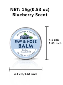 ORIMINOPET Dog & Cat Paw & Nose Care Balm - Natural Formula, Blueberry Scent - 0.53 Oz (15g) - Blue - View 5