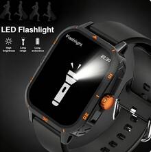 1.83 Inch Full Screen Smartwatch Compatible With IOS And Android Phones, (Bluetooth Call/Answer Calls), 260mAh Battery, Outdoor Flashlight/Massive Watch Faces/Built-In Games/Music Playback/Unisex Smart Sports Watch - View 5