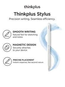 Lenovo BP19BL Capacitive Pen For Studying And Office Use, Apple Dedicated, Full-Screen Note-Taking With Anti-Mistouch, Quick Operation For Increased Efficiency, Long Battery Life, Built-In High-Sensitivity Chip For Precise Pen Strokes, Intelligent Tilt Pressure Sensitivity - White - View 1