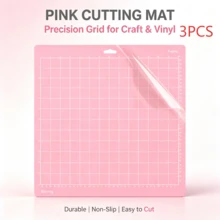 3/4pcs Mesh Cutting Mat, Self-Adhesive Surface, Grid Scale, Compatible With Multiple Cutting Machines, Suitable For Sticker Cutting, Fabric Processing, Handmade Crafts, Christmas Themed Material Cutting, Back To School, School Supplies, Art - A - View 15