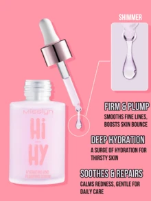 MISSLYN 2Pcs Hi-Hy Hydrating Serum & Velvet Powder Blush Set, Hydrating Shimmer Blendable, Soft Silky Texture, Natural Glow, Face Set Cheek/Highlight, Daily/Travel/Summer, Y2K/Soft Glam/Glass Skin, Makeup Set,For Women&Girls, Suitaable For Daily Look - #02+#05 - View 8