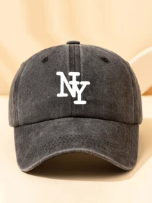 1件 NY字母刺繡棒球帽 可調節防曬帽，適合春秋旅行、海灘度假 - 棒球帽 - 查看 16