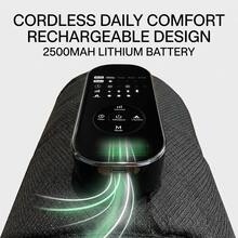 2pcs/Set Wireless 2500mAh Heated Air Compression Leg And Foot Massager Boots, Full Leg Calf Knee Massager With 4 Modes And 3 Temperature Settings, Rechargeable Electric Muscle Massager - Black - View 6