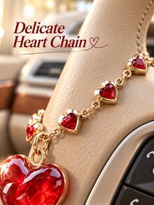 An Exquisite Three-Dimensional Heart-Shaped Pendant For Car Steering Wheel, Fashionable Car Decoration Accessory For Ladies And Girls, Perfect Gift - A - View 4