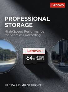 Lenovo Kartu memori TF untuk drone/kamera/dashcam/kamera pengawasan. Peringkat kecepatan U3 V30. Perekaman video 4K HD yang lancar. Kecepatan baca tinggi 100MB/s. Tahan lama, tahan air, tahan suhu, dan tahan guncangan. Tersedia pilihan 64GB/128GB/256GB. - View 5