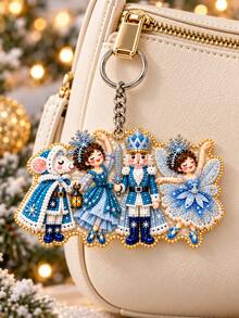 Gantungan Kunci Nutcracker Natal 2D, Gantungan Kunci Natal, Gantungan Pohon Natal Figur Prajurit Statis, Liontin Tas Nutcracker Menari, Cocok untuk Dekorasi Meja, Hadiah Liburan Kreatif untuk Kekasih, Teman dan Keluarga, Hadiah Natal Terbaik - beraneka warna - View 4
