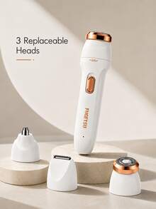 Women's Electric Shaver Multi-Function Portable Razor For Underarm, Nose Hair, Eyebrow, Intimate Area Trimming And Hair Removal, Women's Electric Razor, Women's Electric Shaver, Intimate Area Hair Removal Device For Men And Women - Multi-color - View 8