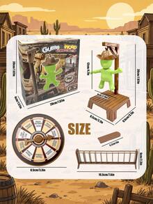 Permainan Tebak Kata, Permainan Tebak Kata Klasik dengan Roda Berputar dan Balok Huruf yang Dapat Dilepas, Mainan Edukasi Ejaan untuk Keluarga, Hadiah Permainan Meja untuk Pesta, Cocok untuk 2-4 Pemain - MultiWarna - View 3