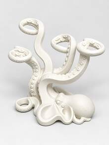 New 3D Printed Octopus Storage Rack, Creative Octopus Toothbrush Holder & Pen Holder, Multi-Slot Tentacle Storage Rack, Suitable For Toothbrushes, Pens And Makeup Brushes, Fits Bathroom Countertop, Desk And Writing Table - Multicolor - View 16