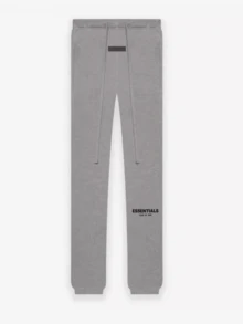 Fear Of God ESSENTIALS SS22 Dark Oatmeal Fleece Jogger Sweatpants, Relaxed Fit Drawstring Elastic Cuff Streetwear Trousers, For Daily Outing - DARK OATMEAL - View 14