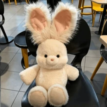 BLUESLEMON Boneka Kelinci Putih Lucu dengan Telinga Terkulai, Boneka Hewan Kelinci Berlari, Dekorasi Rumah, Dekorasi Kamar, Hadiah Ulang Tahun, Hadiah Natal, Hadiah Liburan, Hadiah untuk Teman dan Keluarga, Hadiah Halloween, Hadiah Paskah - MultiWarna - View 6