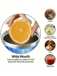 1pc Single Insulated Car Cup Holder Iced Coffee Mug With Handle, Portable Car Cup Holder Suitable For Outdoor, Car, Office, Commute, Travel, Camping And Daily Use - Multicolor - View 6