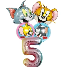 Warner Bros Cat & Mouse Party Aluminum Foil Balloon Kit, Retro Cartoon ...