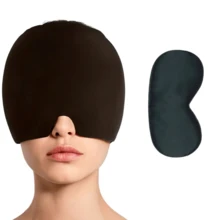 1pc Facial Cooling Gel Headband, Cold Compress Eye Mask, Cold Compress Face Mask, Cold Compress Gel Pack, Stretchable Headwear, Reusable, Facial Cold Compress Cooling Product - Multicolor - View 9