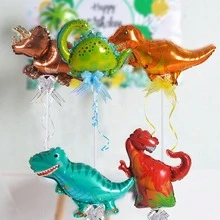 8 quả bóng bay foil mini 16 inch hình khủng long hoạt hình, phù hợp trang trí tiệc sinh nhật, bóng bay đồ chơi - Xem 3
