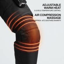 2pcs/Set Wireless 2500mAh Heated Air Compression Leg And Foot Massager Boots, Full Leg Calf Knee Massager With 4 Modes And 3 Temperature Settings, Rechargeable Electric Muscle Massager - Black - View 5