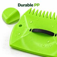 Naturepeak Outdoor Gardening Leaf Grabber - Plastic Hand-Rake Style Leaf Collector - Home Yard & Lawn Cleanup Tool - Portable Design With Adjustable Wrist Strap - Leaf Clip - View 7