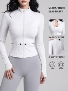 Women Jackets - White - View 4