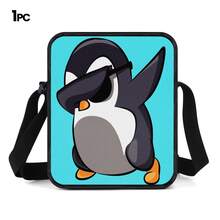 Fashion Glasses Penguin 2D Print Large Capacity 3 Pieces Set, Multi-Compartment Large Space, Suitable For Commuting, Office, Study, Travel And Multiple Scenarios - Printed Bag - View 11